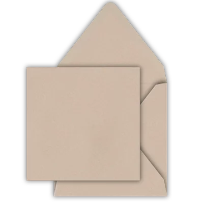 Metalic beige envelop