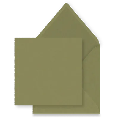 Olijfgroen envelop