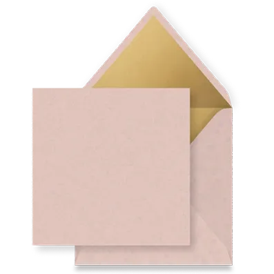 Oudroze goud inlay envelop