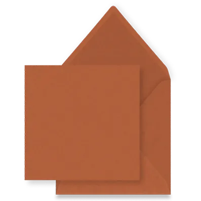Roestbruin envelop
